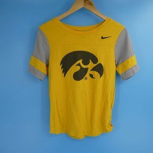 Nike | Women's Iowa Hawkeye T-Shirt, Yellow, S
